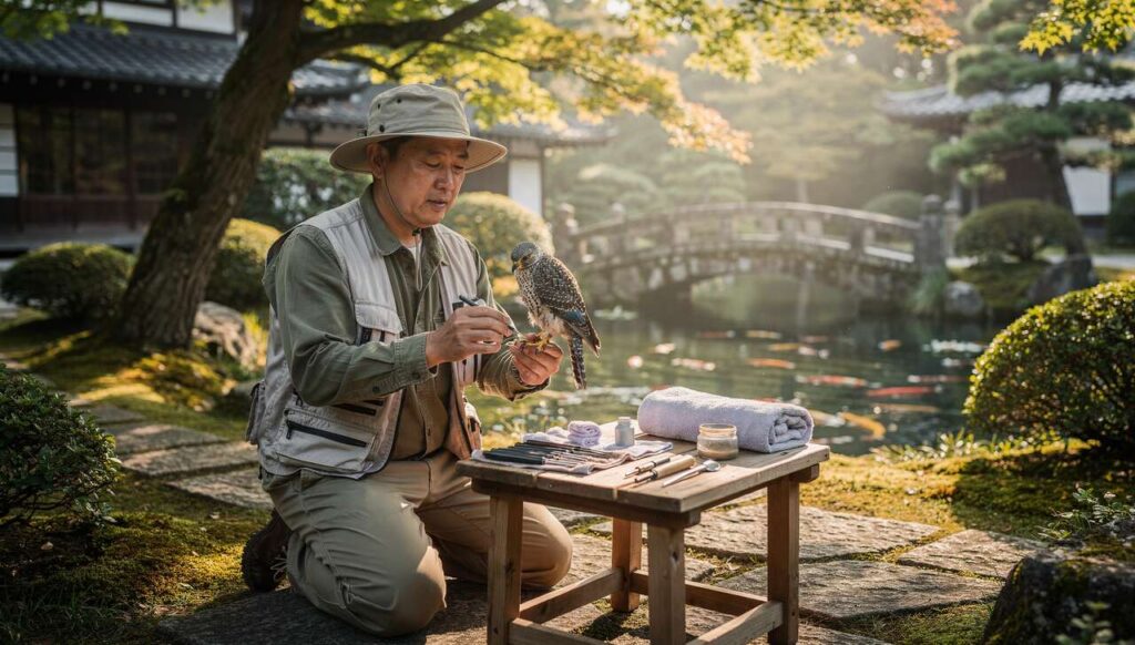 Japanische Vogelhilfe irritiert Deutsche, funktioniert aber nachweislich besser