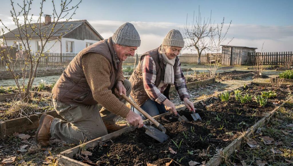 Großeltern bereiteten Böden im Februar immer so vor: Ernten waren doppelt so ertragreich