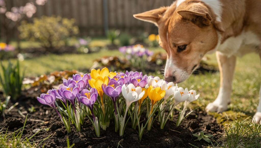 Giftige Krokusse: Gefahr für neugierige Haustiere im Frühling
