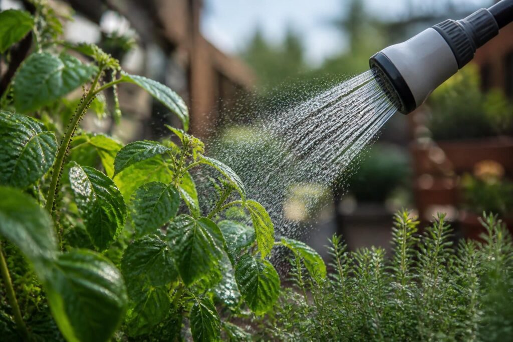 Blattläuse auf Bohnen und Kräutern: Dieser Wassertrick wirkt, ohne Marienkäfer und Florfliegen zu vertreiben