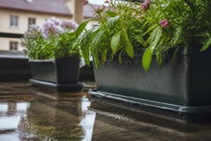 Blumenkästen nach einem Wolkenbruch retten: Warum Wasser im Untersetzer jetzt besonders gefährlich ist
