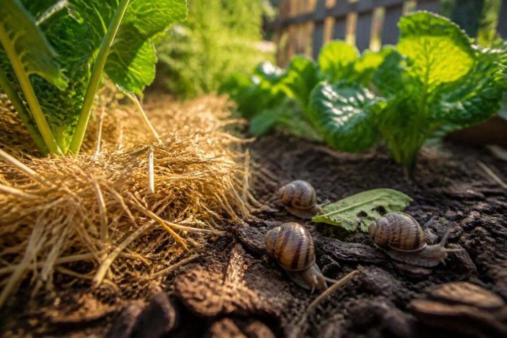 Mulchen bei Hitze: Welches Material Gemüse schützt und welches Schnecken geradezu ins Beet lockt