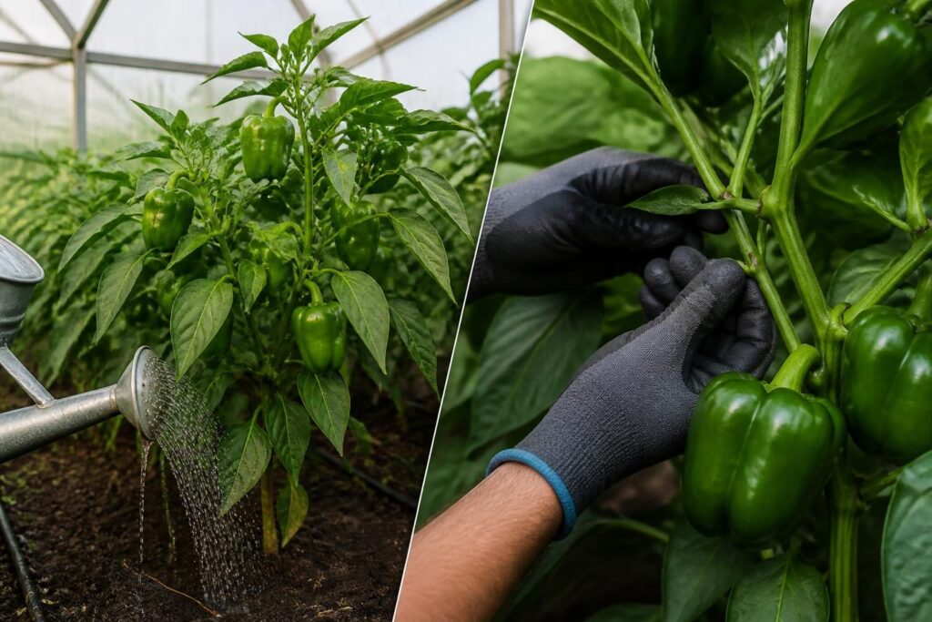 Paprika bleibt grün und klein: Mit diesen zwei Juli-Maßnahmen reifen die Früchte deutlich schneller