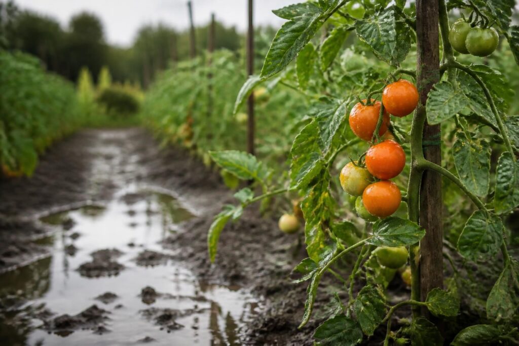 Tomaten nach Starkregen düngen? Weshalb zusätzliche Nährstoffe jetzt mehr schaden als helfen können