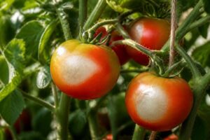 Weiße Flecken auf Tomatenfrüchten: Warum Sonnenbrand im Garten gerade jetzt häufiger auftritt