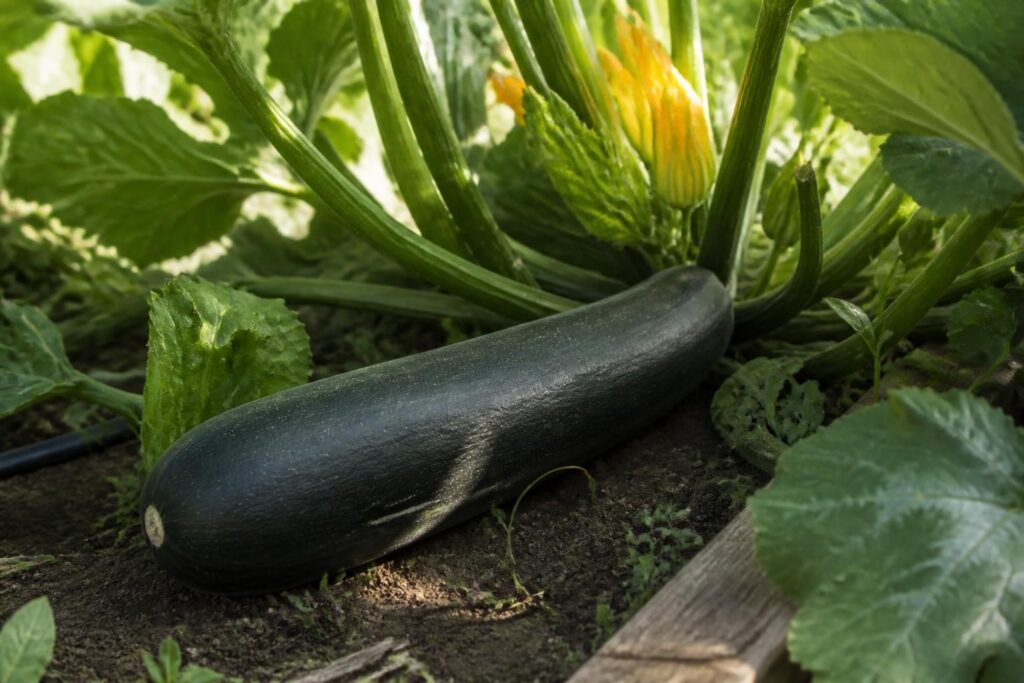 Zucchini setzt plötzlich keine neuen Früchte an: Eine übersehene Riesenzucchini kann der Grund sein